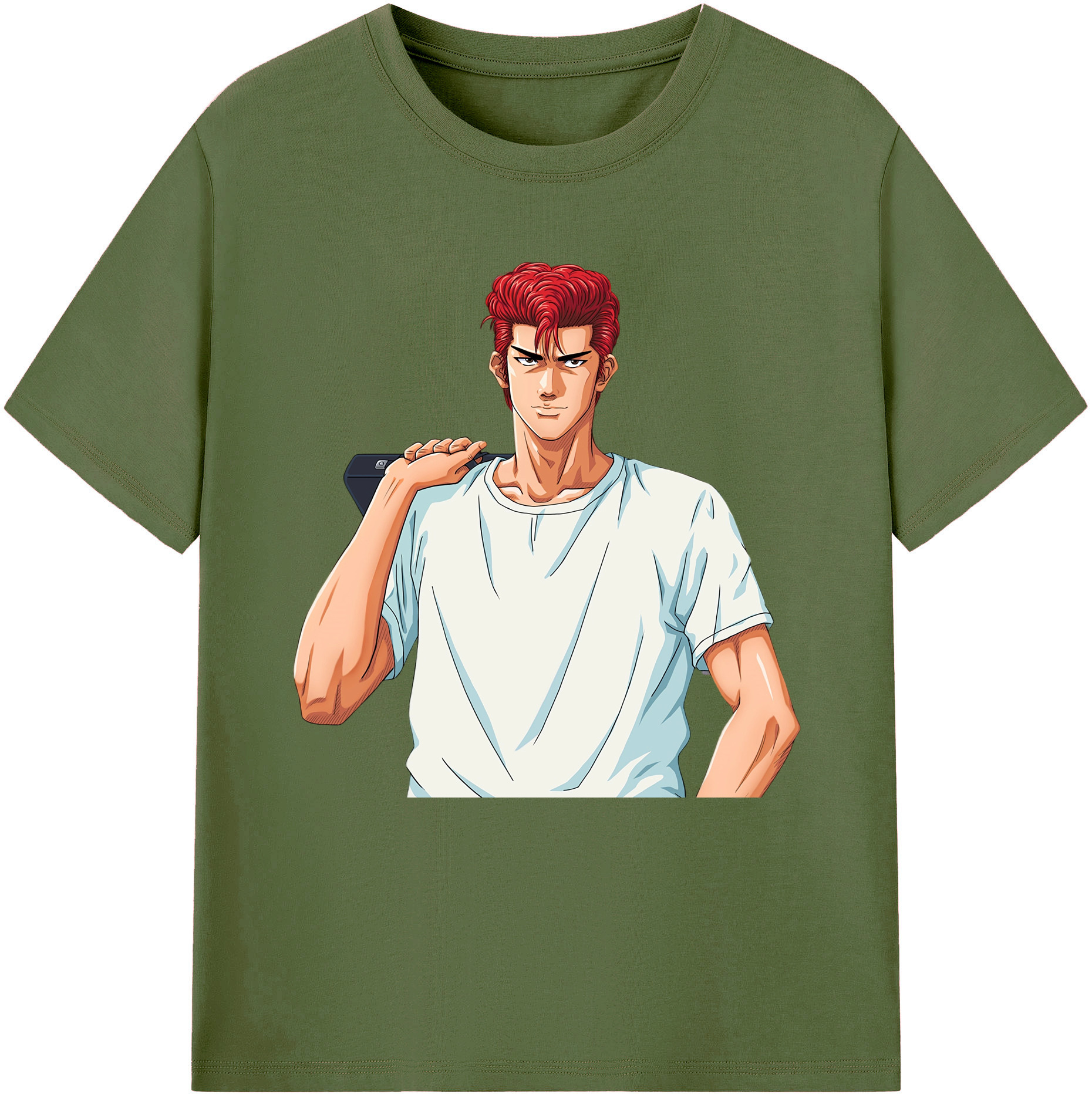 SLAM DUNK／スラムダンク 綿100％半袖Tシャツ（フロントプリント）